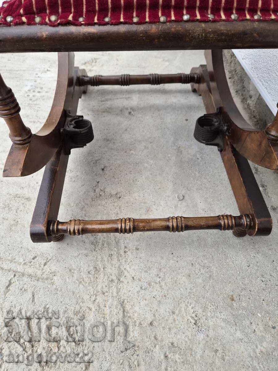 Beautiful vintage wooden rocking chair solid wood!!! - 6
