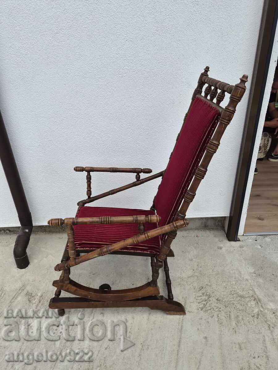 Beautiful vintage wooden rocking chair solid wood!!!