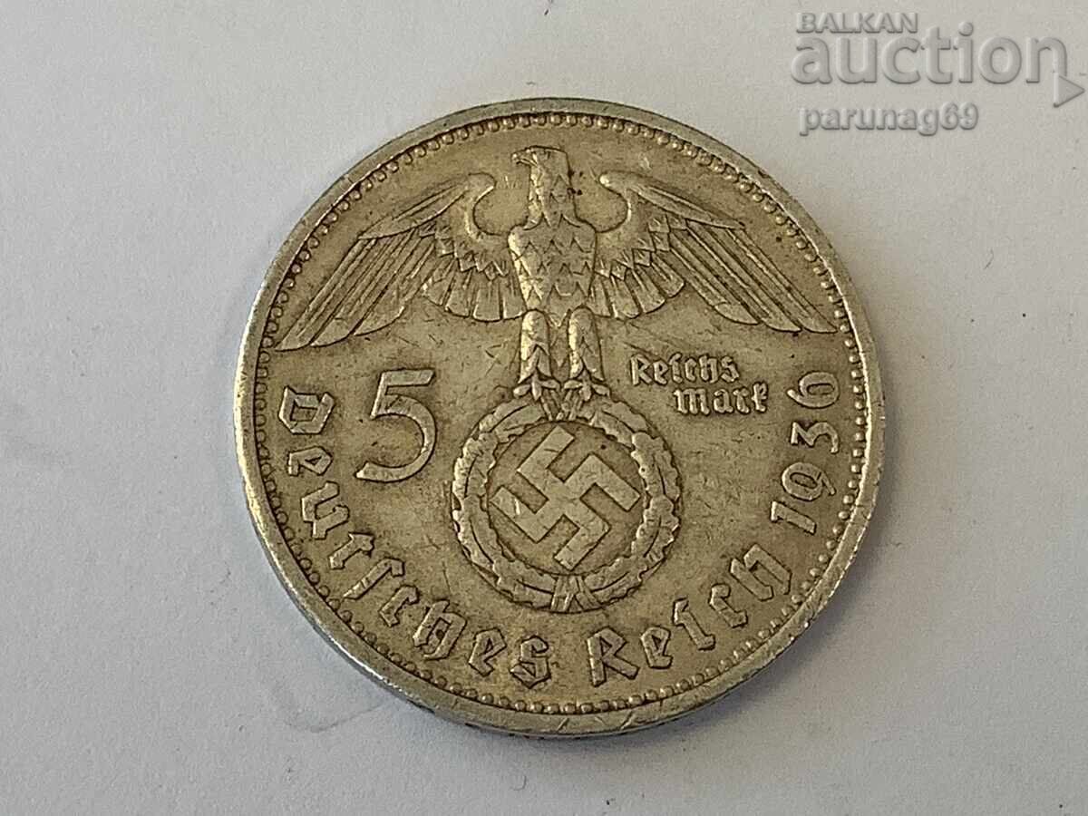 Germany 5 Marks 1936 A - Berlin Silver 0.900