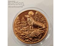1 oz Copper Wolf Round Wildlife / II