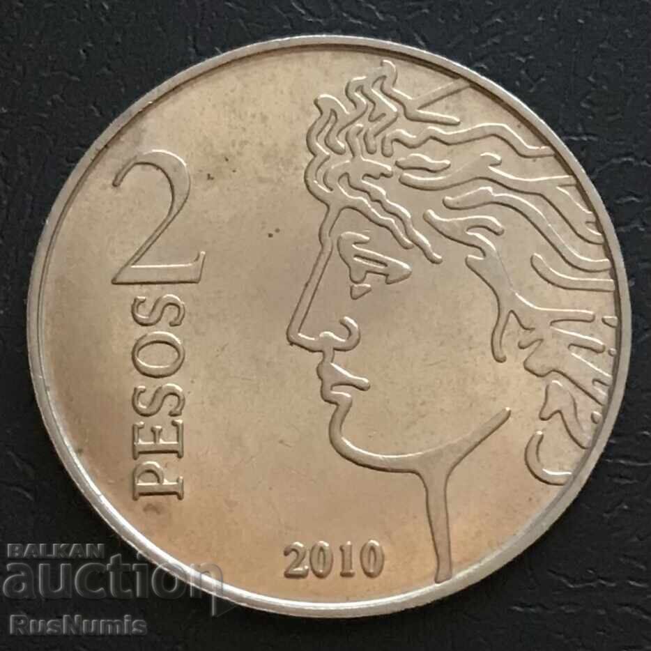 Argentina. 2 pesos 2010. Banca Centrală a Argentinei cu preț € 5.00 | 9.78 BGN Argentina. 2 pesos 2010. Banca Centrală a Argentinei cu preț € 5.00 | 9.78 BGN