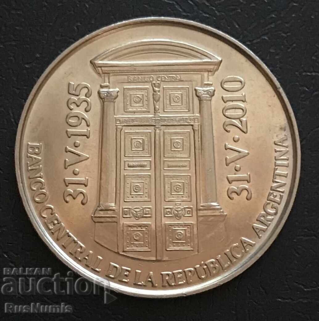 Argentina. 2 pesos 2010. Banca Centrală a Argentinei Argentina. 2 pesos 2010. Banca Centrală a Argentinei