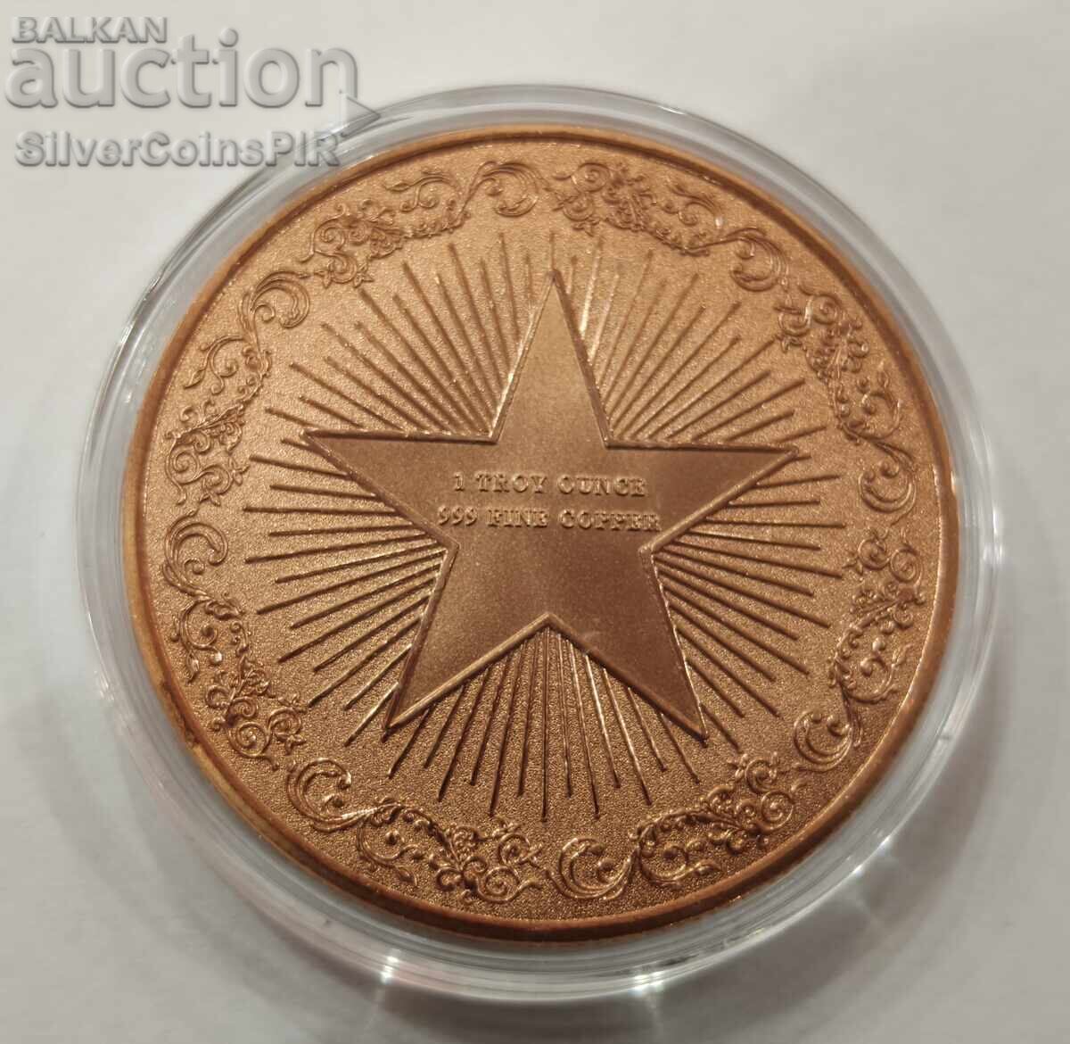 Παράδοση Μετάλλιο 1 oz Wolf Round Άγρια Ζώα / II