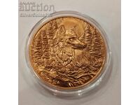 1 oz Copper She-Wolf Round Wildlife / II