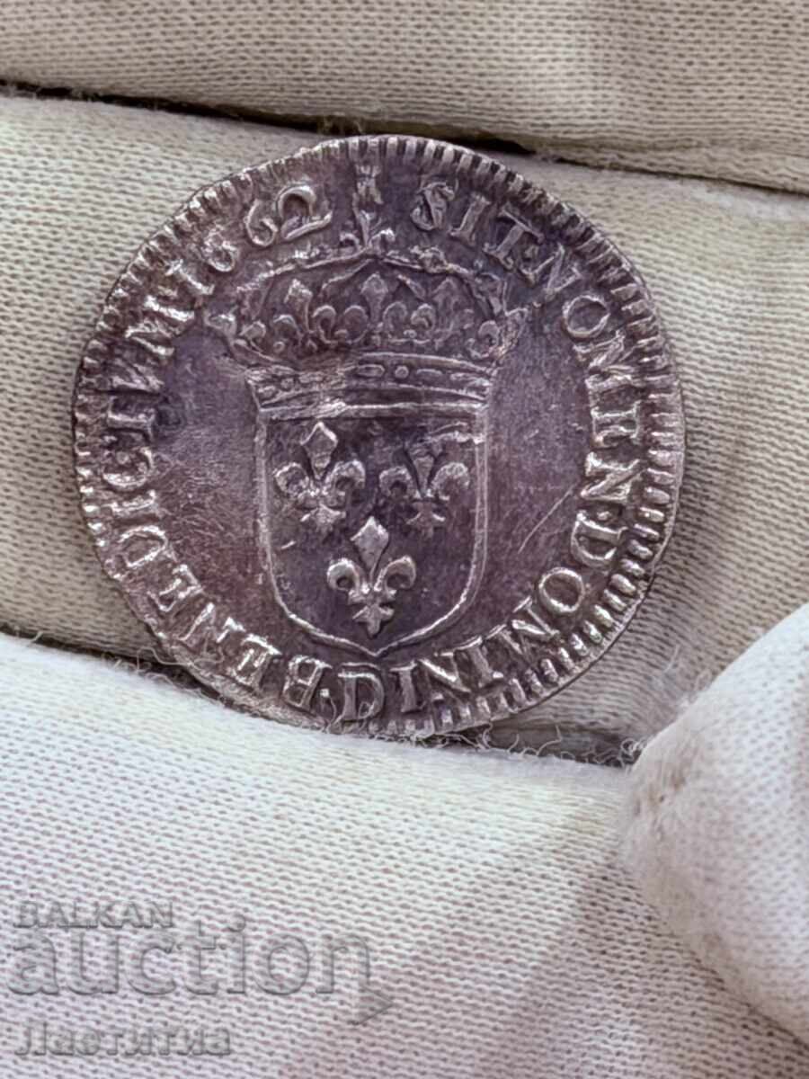 Παράδοση 1/12 ecu 1658 - 1673 Γαλλία Ασήμι ——BZC