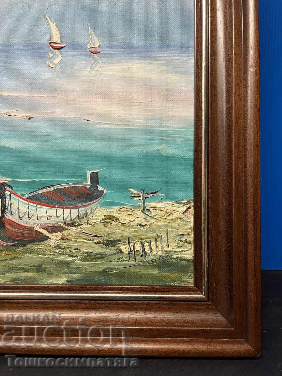 Картина-Средиземноморски пейзаж на платно с цена € 60.00 | 117.35 лв.