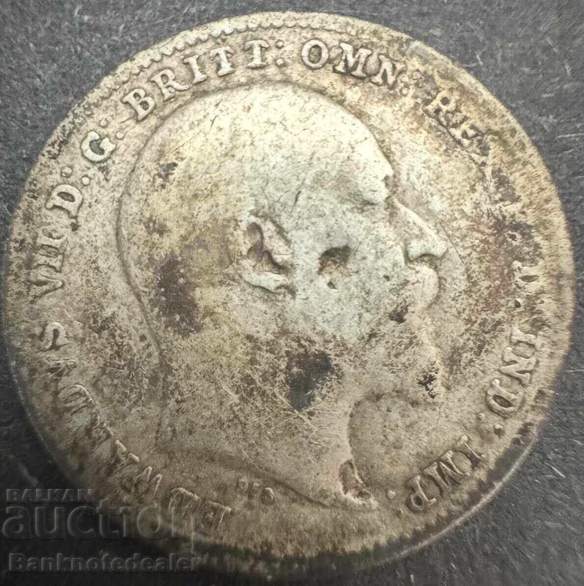 Great Britain England 3d 1903 Edward .925 Silver with price € 4.00 | 7.82 BGN Great Britain England 3d 1903 Edward .925 Silver with price € 4.00 | 7.82 BGN