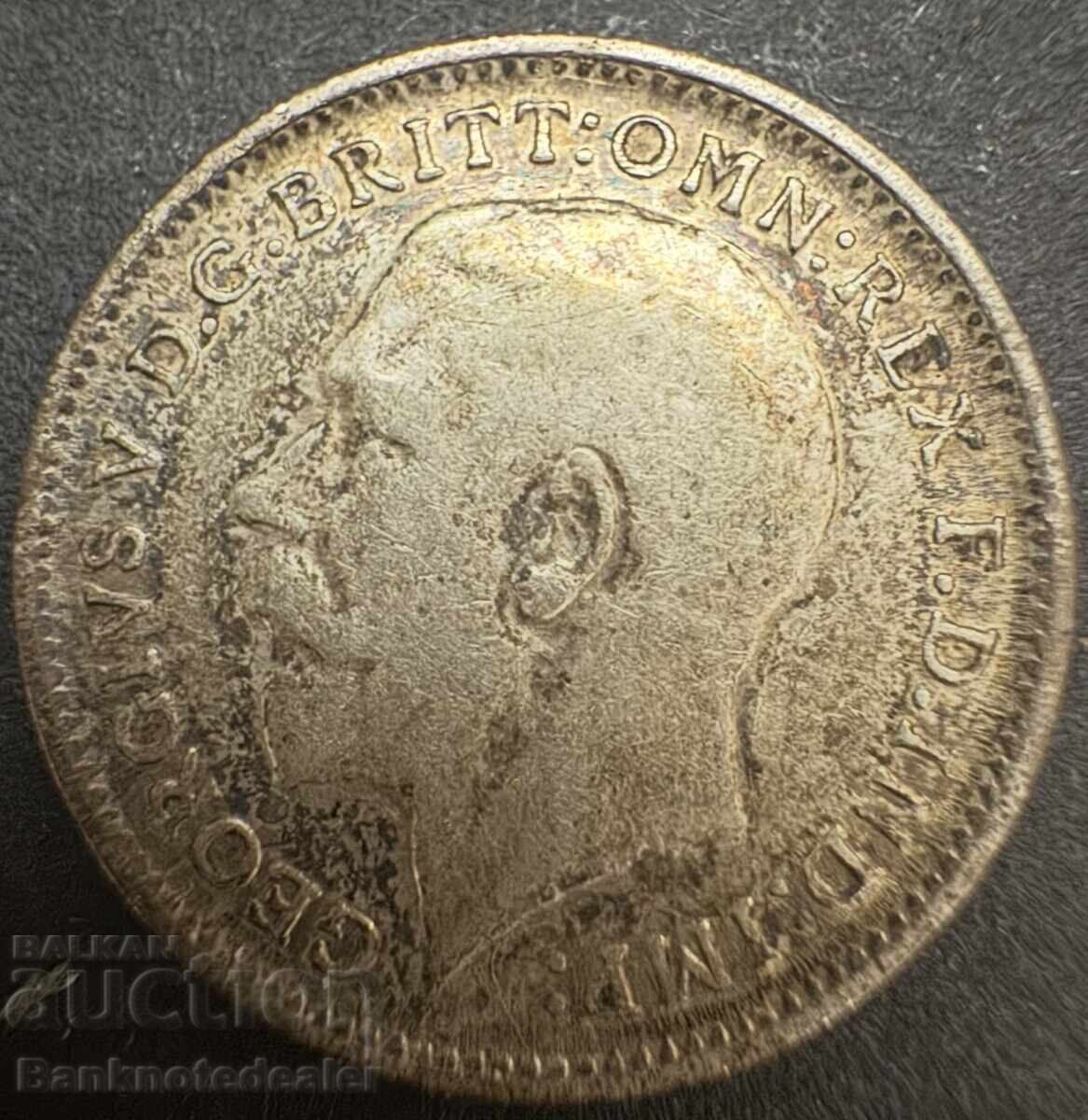 Great Britain England 3d 1914 King George V .925 Silver with price € 5.00 | 9.78 BGN