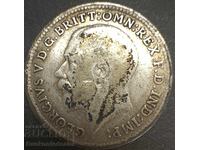 Great Britain England 3d 1932 King George V .500 Silver