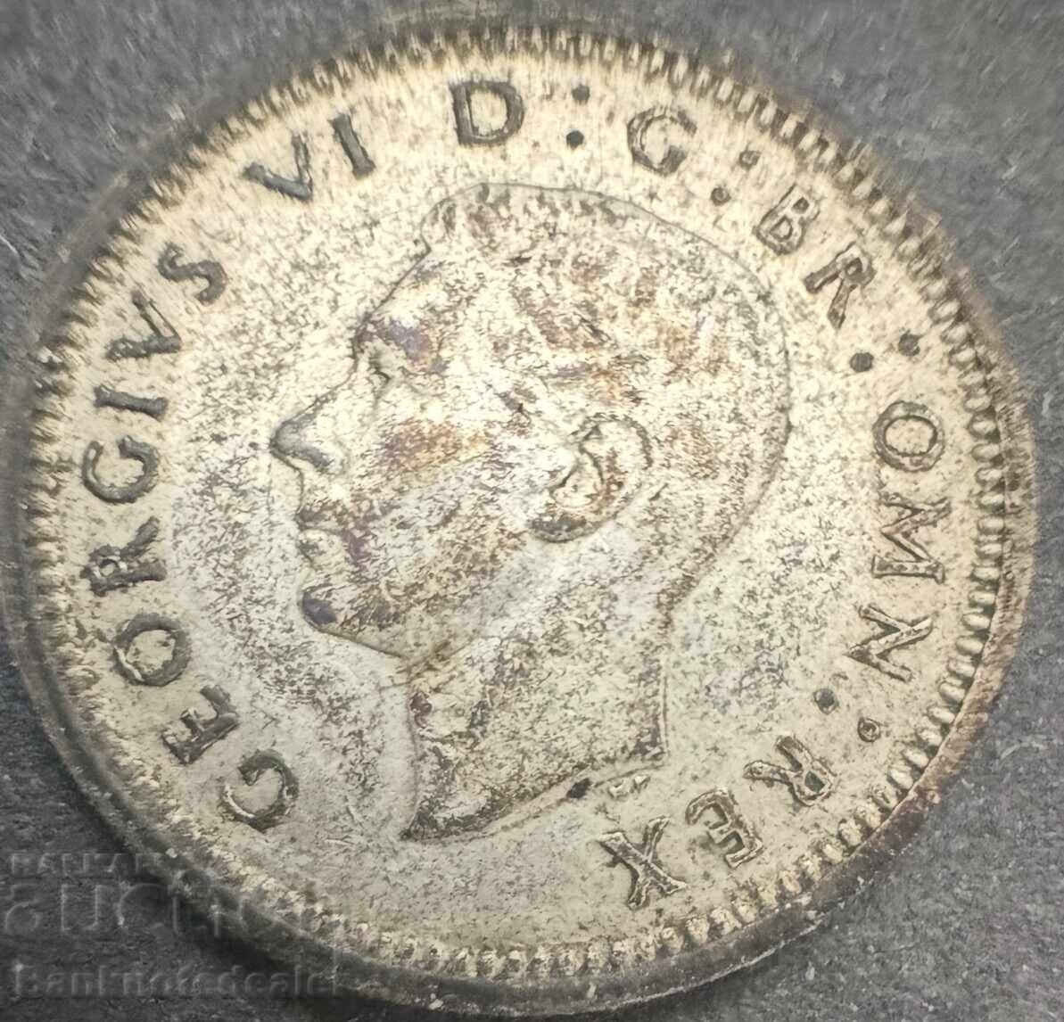 Great Britain England 3d 1938 King George VI .500 Silver N2 с цена € 3.00 | 5.87 лв.