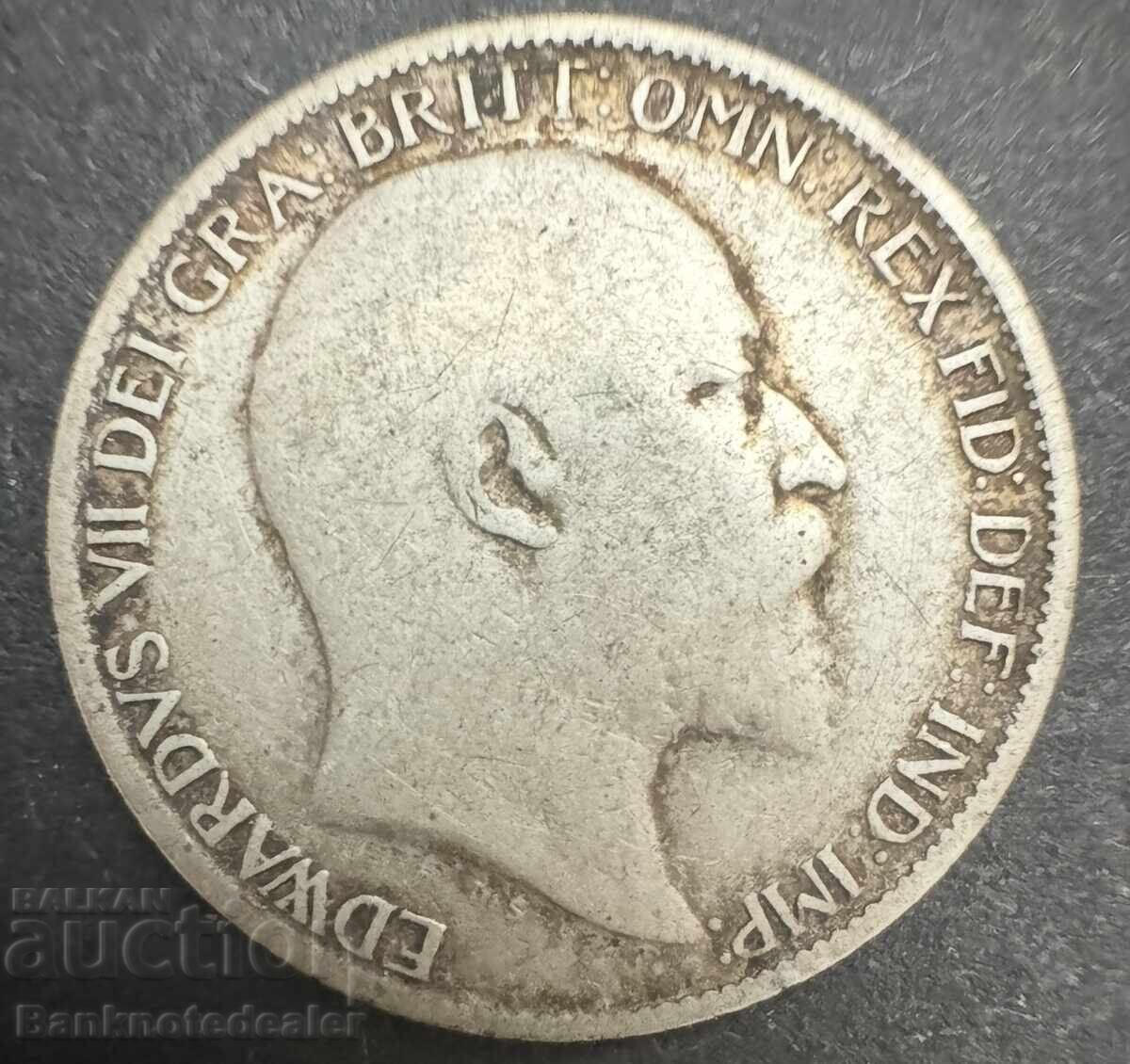Great Britain England 6d 1907 King Edward VII .925 Silver with price € 12.00 | 23.47 BGN Great Britain England 6d 1907 King Edward VII .925 Silver with price € 12.00 | 23.47 BGN