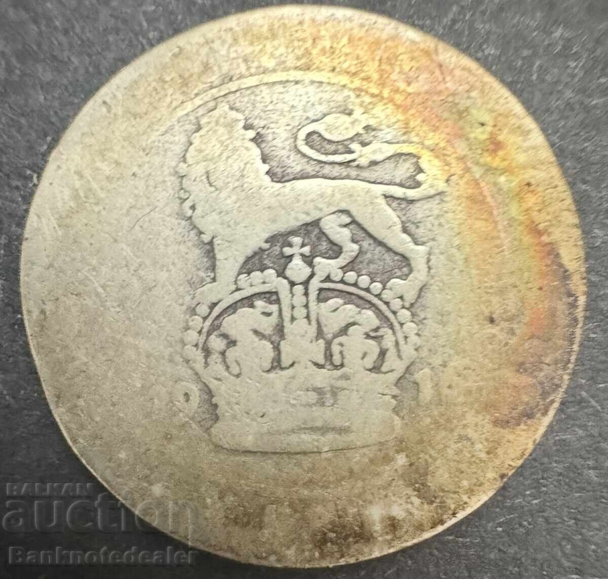 Great Britain England 6d 1910 King George V .925 Silver Great Britain England 6d 1910 King George V .925 Silver