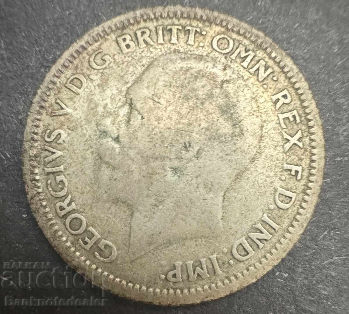 Great Britain England 6d 1921 King George V .500 Silver NO1 with price € 3.00 | 5.87 BGN Great Britain England 6d 1921 King George V .500 Silver NO1 with price € 3.00 | 5.87 BGN
