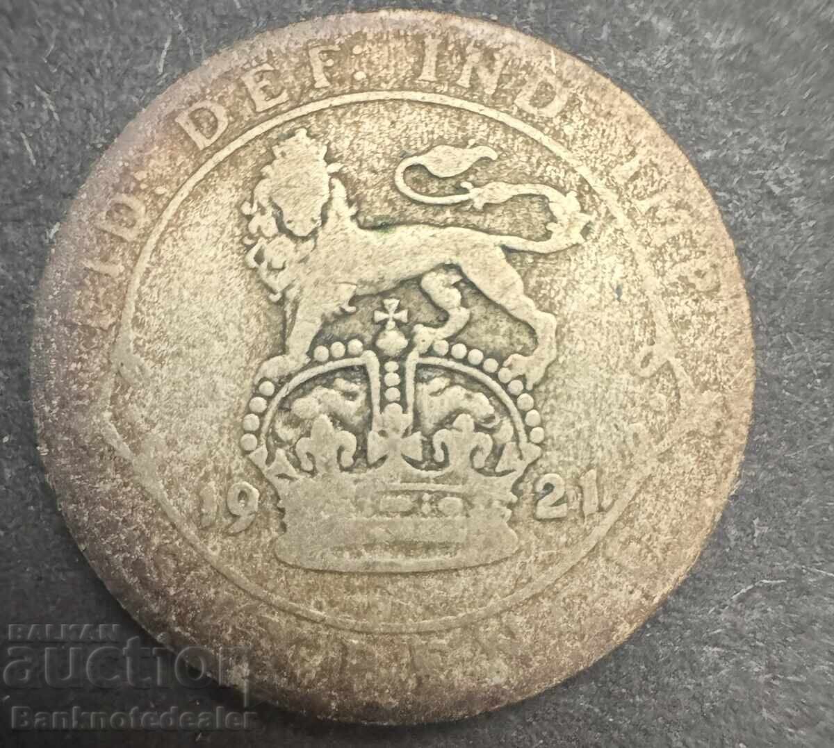 Great Britain England 6d 1921 King George V .500 Silver NO1 Great Britain England 6d 1921 King George V .500 Silver NO1
