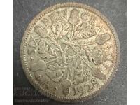 Marea Britanie Anglia 6d 1928 Regele George al V-lea .500 Argint