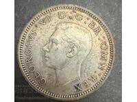 Marea Britanie Anglia 6d 1937 Regele George al VI-lea .500 Argint