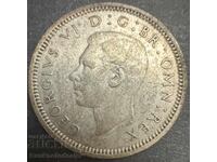 Marea Britanie Anglia 6d 1939 Regele George VI .500 Argint