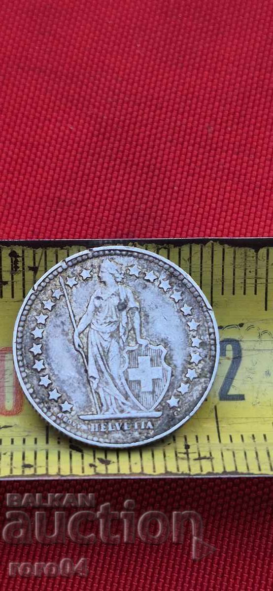 1/2 FRANC - ELVEȚIA - ARGINT - 5