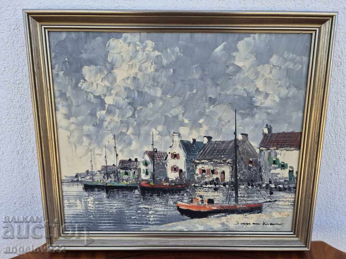 Auction  Original oil painting on phaser!!!