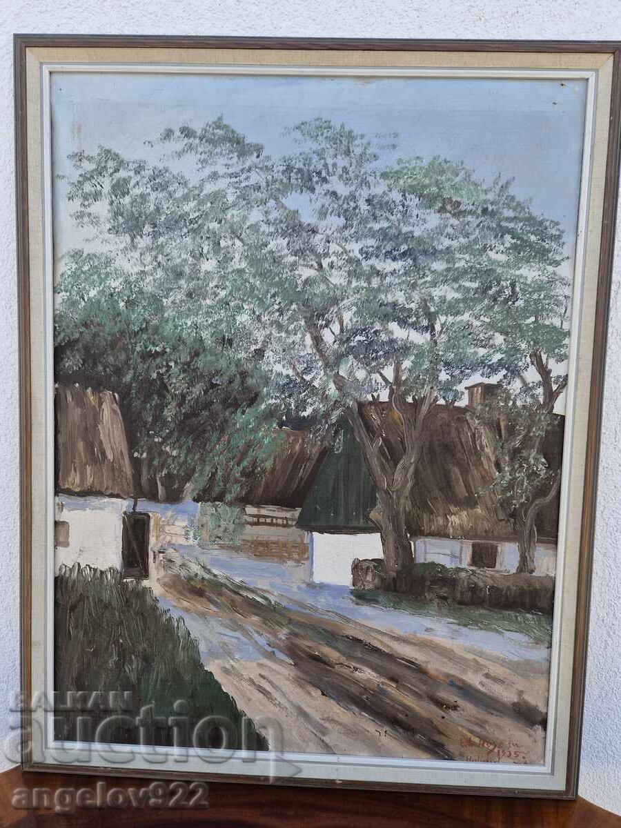 Old Author's oil painting on canvas!!! - 5 Old Author's oil painting on canvas!!! - 5