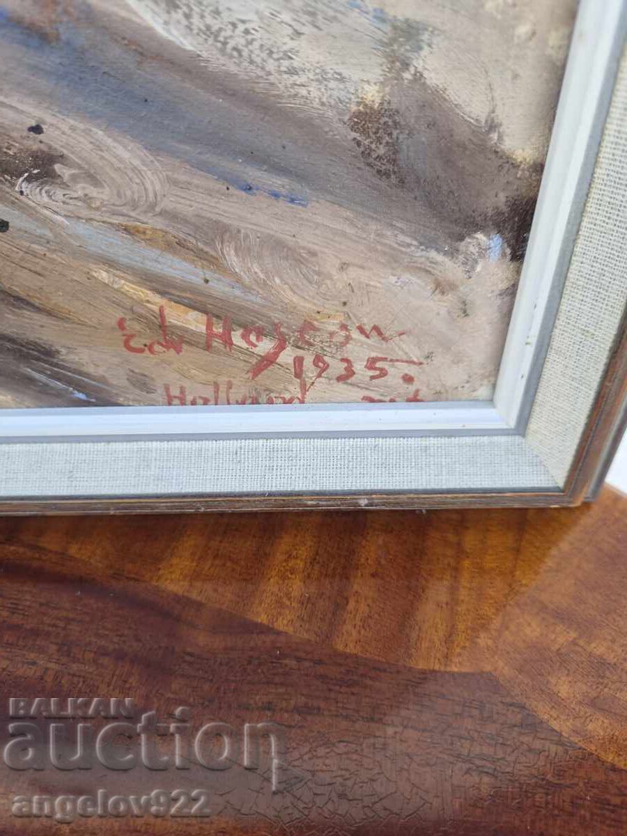 Old Author's oil painting on canvas!!! - 6 Old Author's oil painting on canvas!!! - 6