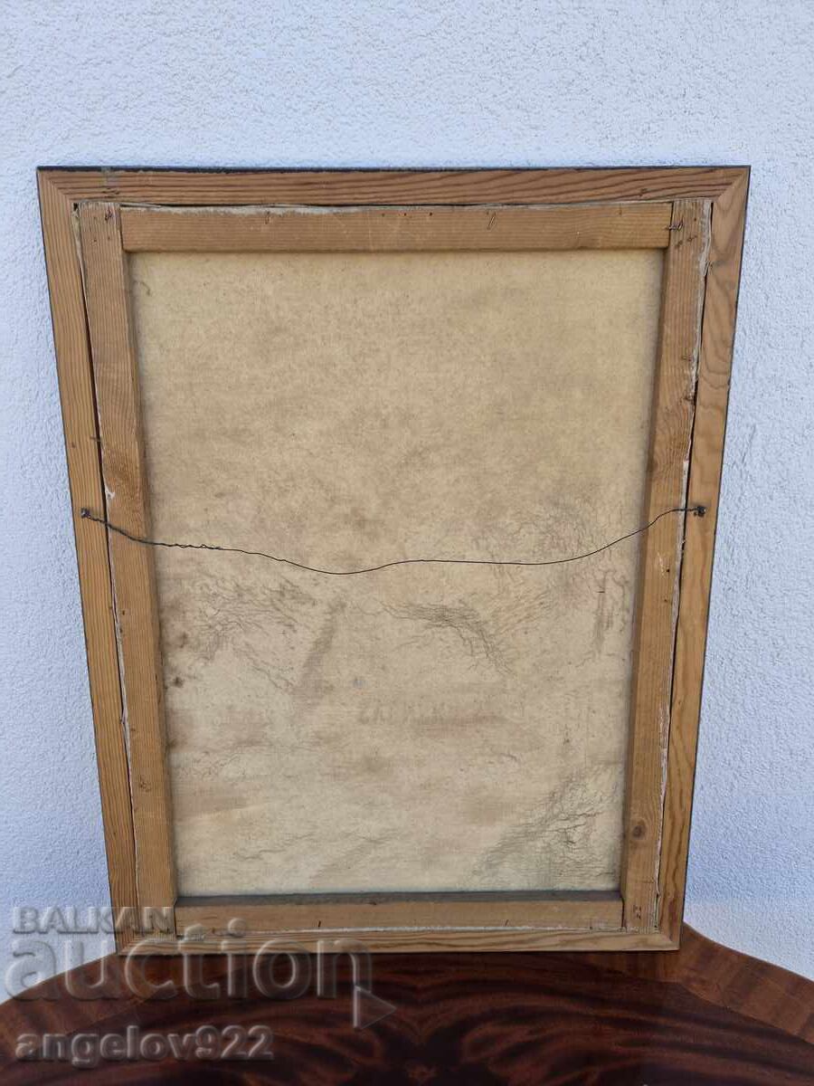 Old Author's oil painting on canvas!!! - 7 Old Author's oil painting on canvas!!! - 7