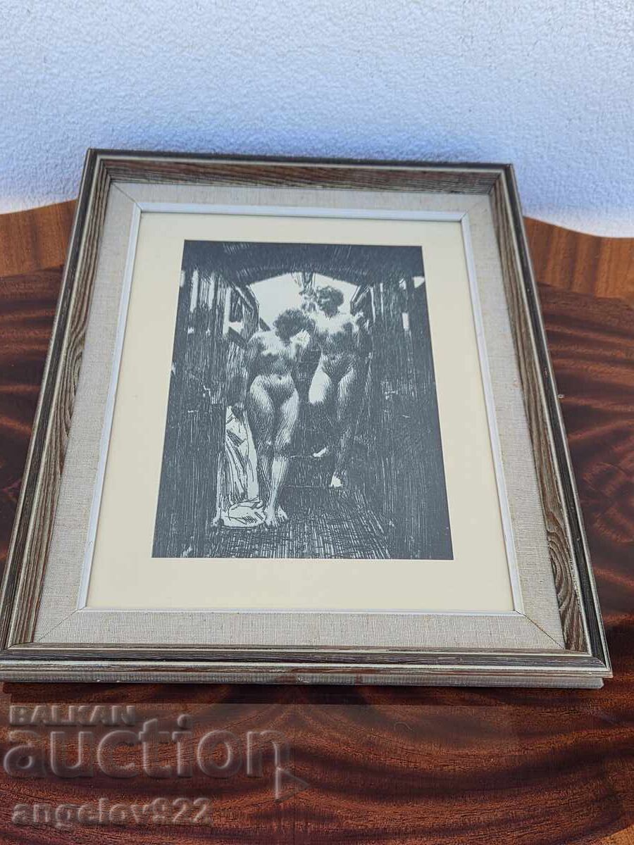Reproduction in a beautiful wooden frame with glass!!! with price € 0.01 | 0.02 BGN Reproduction in a beautiful wooden frame with glass!!! with price € 0.01 | 0.02 BGN