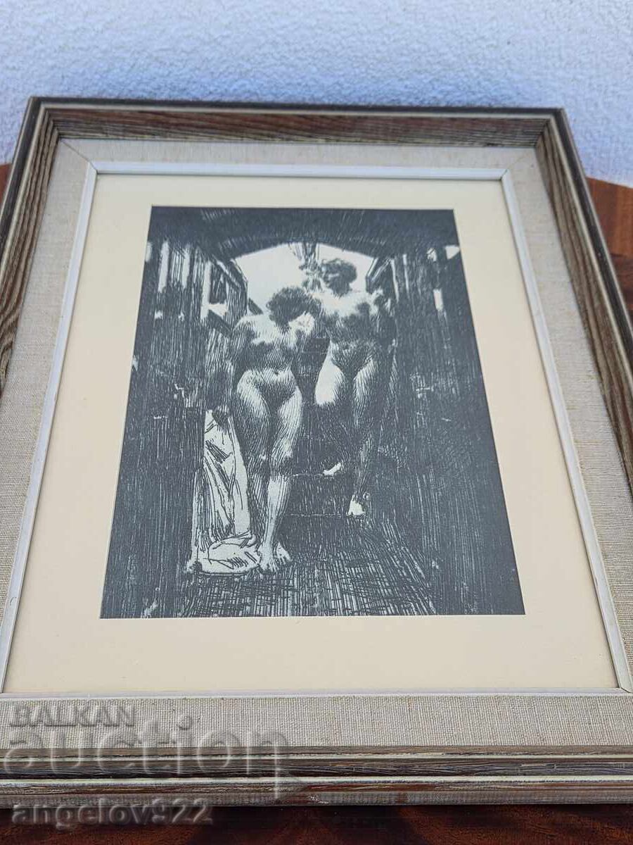 Reproduction in a beautiful wooden frame with glass!!! - 5 Reproduction in a beautiful wooden frame with glass!!! - 5