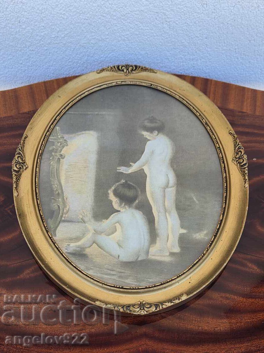 Reproduction in a beautiful wooden frame with glass!!! with price € 0.01 | 0.02 BGN Reproduction in a beautiful wooden frame with glass!!! with price € 0.01 | 0.02 BGN