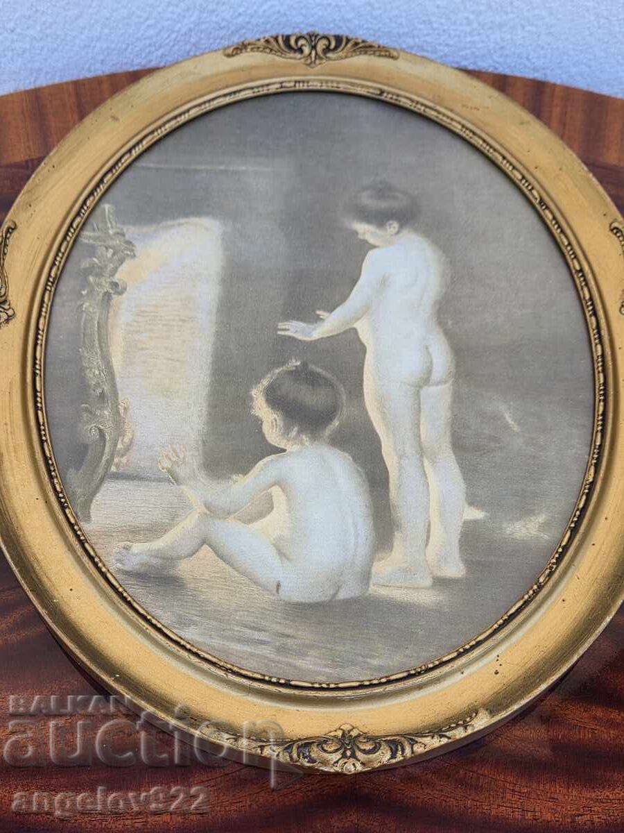 Delivery of Reproduction in a beautiful wooden frame with glass!!! Delivery of Reproduction in a beautiful wooden frame with glass!!!