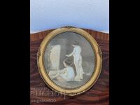 Reproduction in a beautiful wooden frame with glass!!!