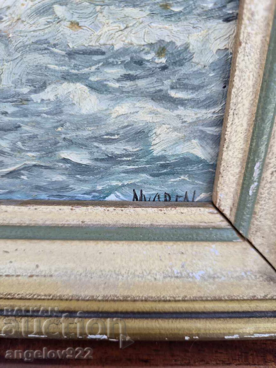 Old Author's oil painting on canvas!!! - 6 Old Author's oil painting on canvas!!! - 6