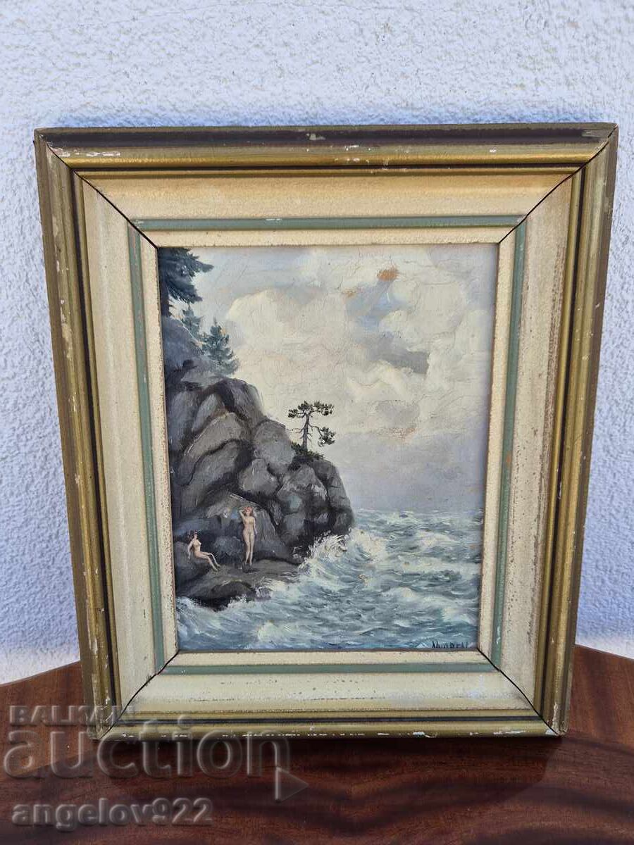 Old Author's oil painting on canvas!!! Old Author's oil painting on canvas!!!