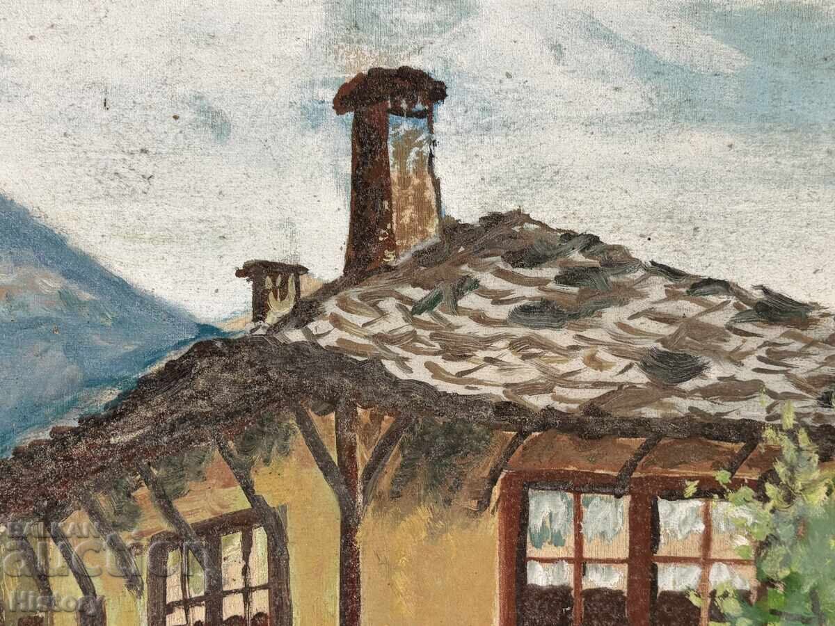 Painting "The Bobev House" – oil on canvas, 1968 - 6
