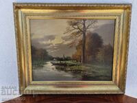Old Original Oil Painting on Fiberboard!!!