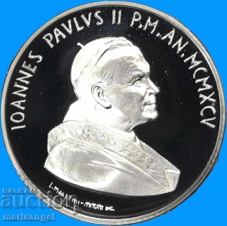 10000 Λίρες 1995 Βατικανό PROOF UNC κάψουλα ασήμι με τιμή € 63.00 | 123.22 BGN