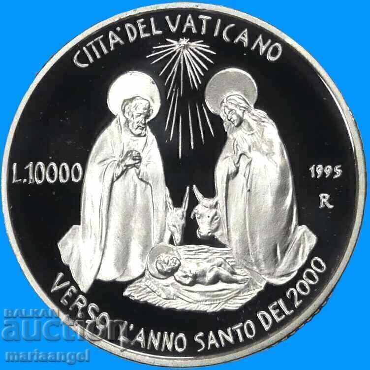 Δημοπρασία 10000 Λίρες 1995 Βατικανό PROOF UNC κάψουλα ασήμι