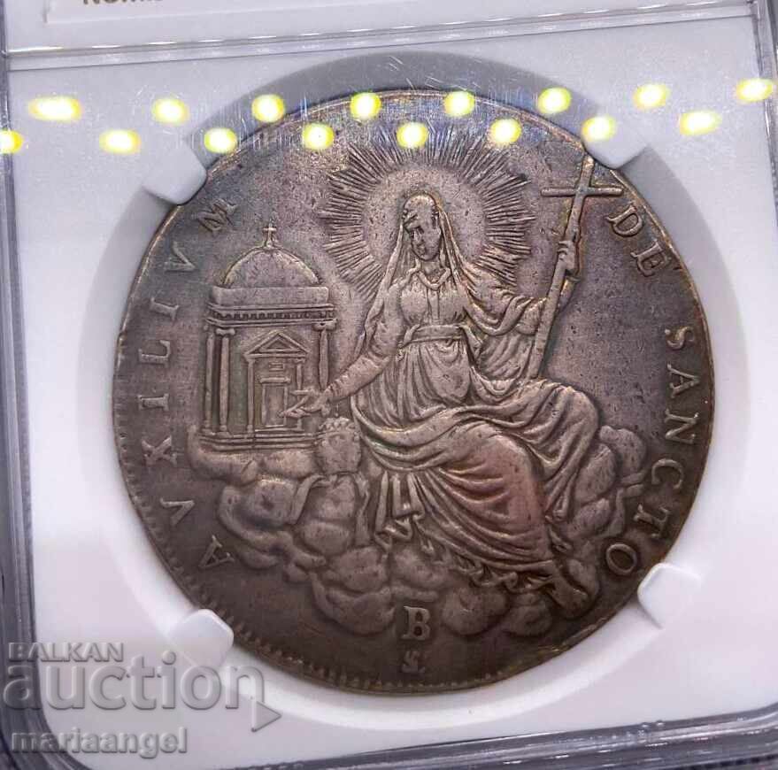 Livrarea Scudo 1829 Vatican Sede Vacante NGC XF - extrem de frumos Livrarea Scudo 1829 Vatican Sede Vacante NGC XF - extrem de frumos
