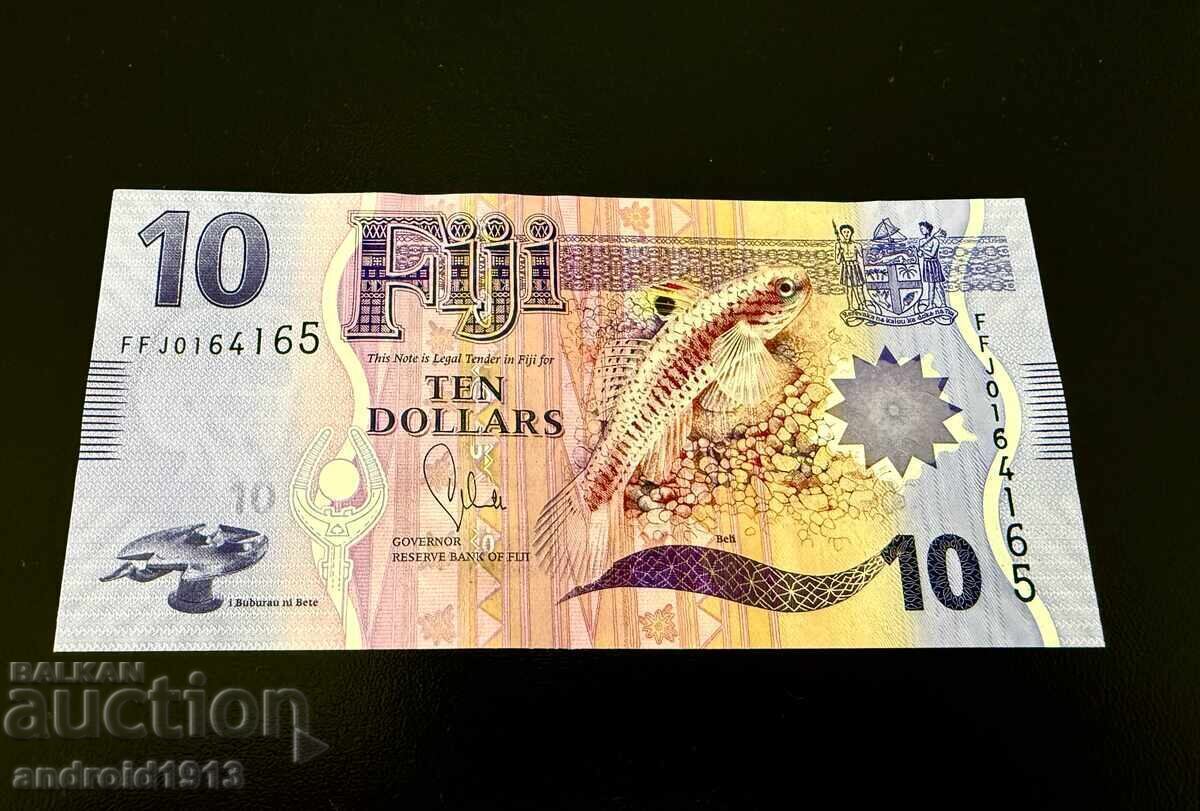 FIDJI - 10 DOLARI 2012, P116, UNC FIDJI - 10 DOLARI 2012, P116, UNC