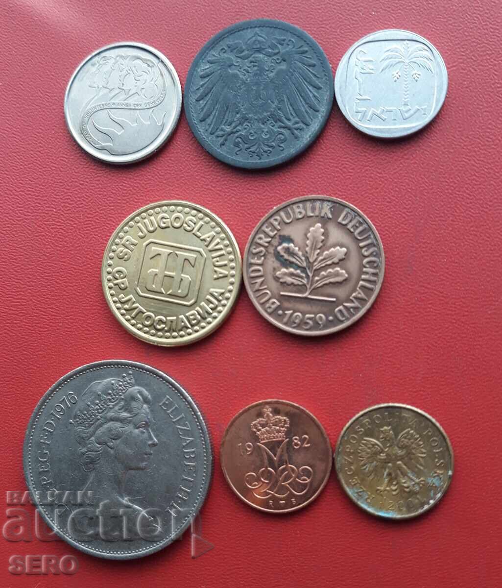 Mixed lot of 8 coins with price € 0.51 | 1.00 BGN