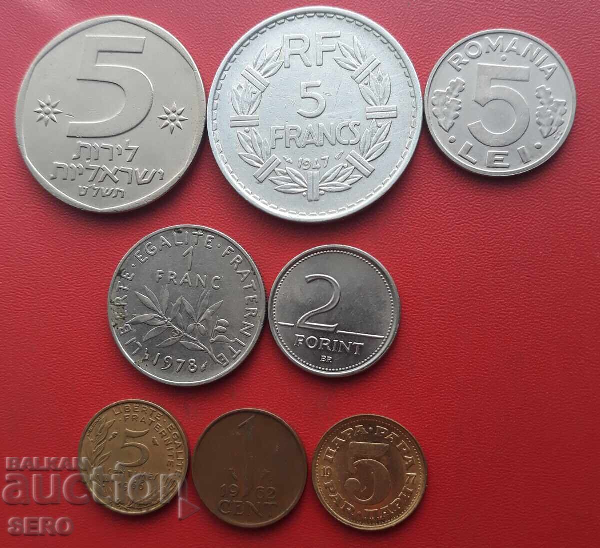 Mixed lot of 8 coins