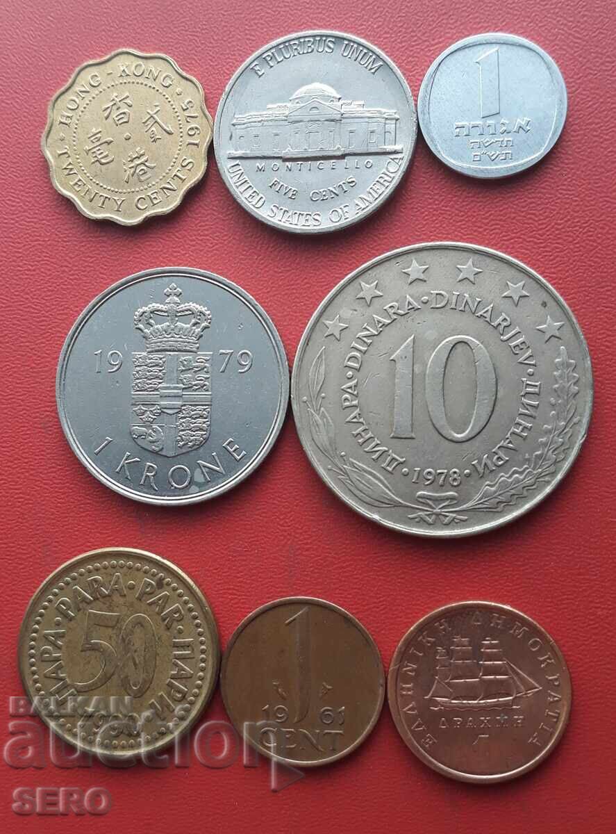 Mixed lot of 8 coins