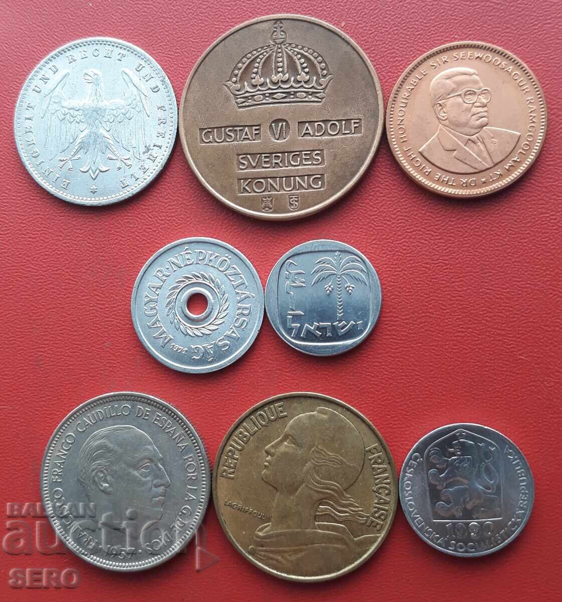 Смесен лот от 8 монети с цена € 0.51 | 1.00 лв.