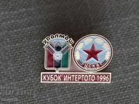 Футболна значка - ЦСКА - Уралмаш - купа Интертото 1996 г