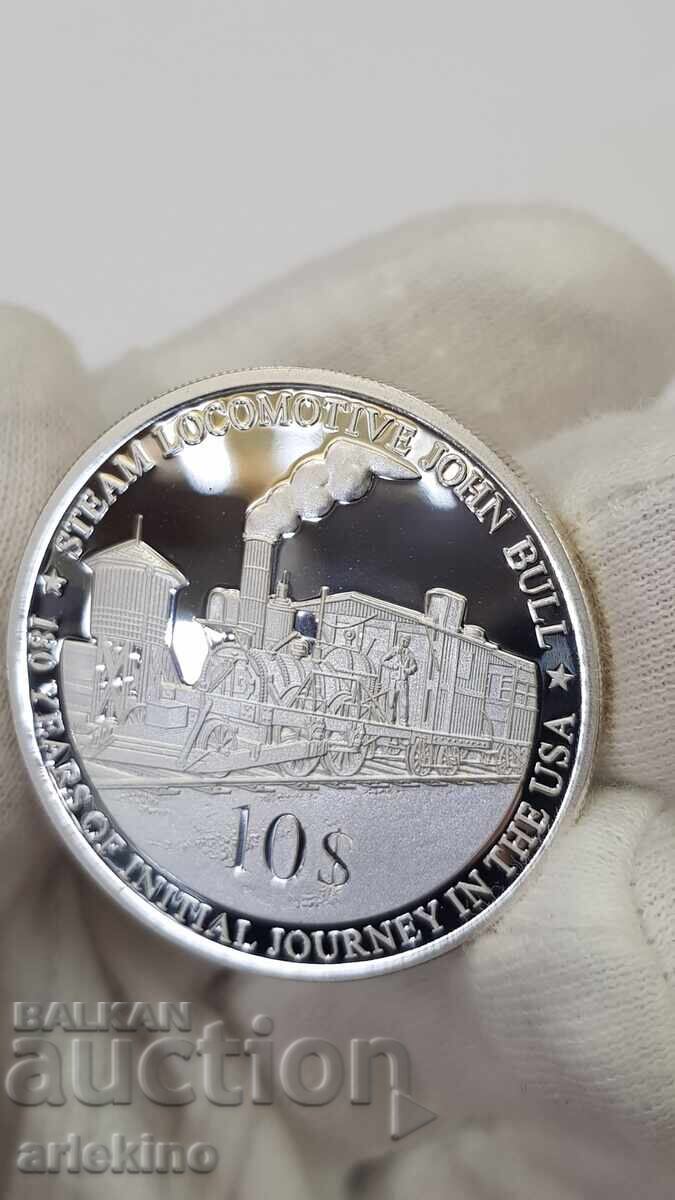 Rare Silver Coin 10 Dollars 2010 "FIJI" Railways with price € 115.00 | 224.92 BGN