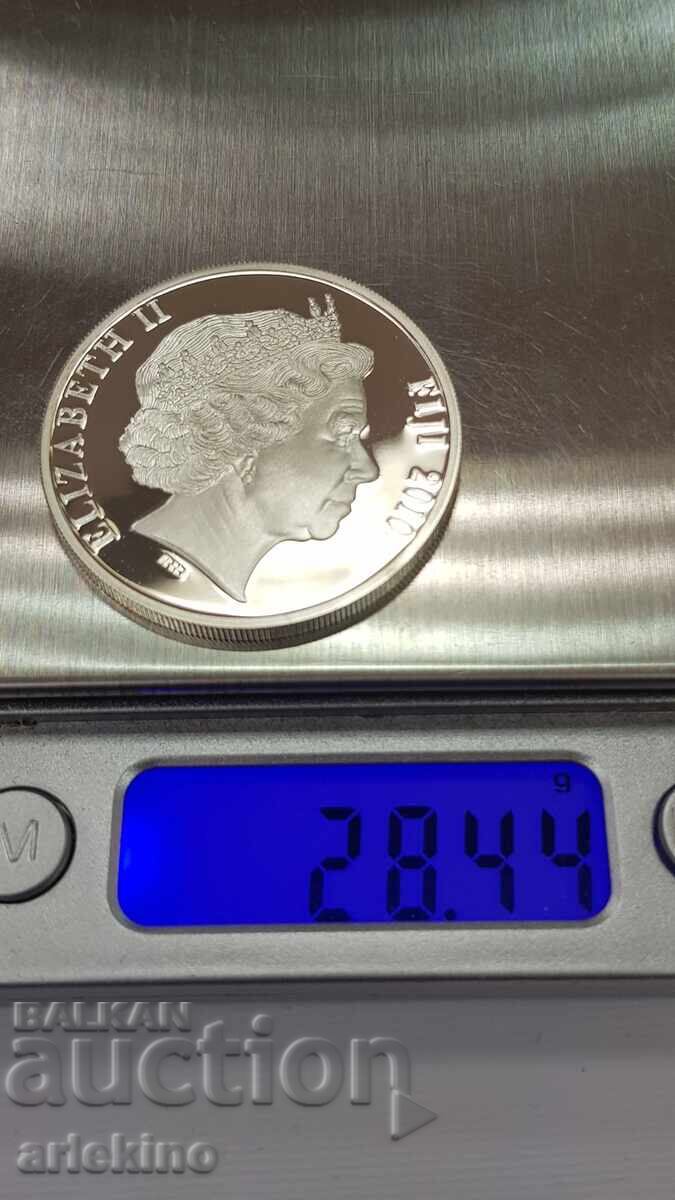 Rare Silver Coin 10 Dollars 2010 "FIJI" Railways - 7