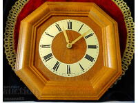 German Kienzle wall clock, natural wood