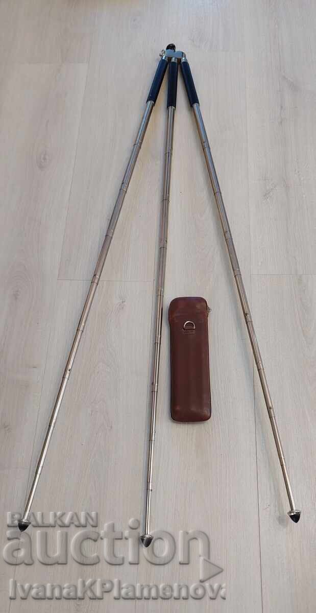 Livrarea Trepied vintage EXCELSIOR GERMANY cu husă din piele pentru cunoscători