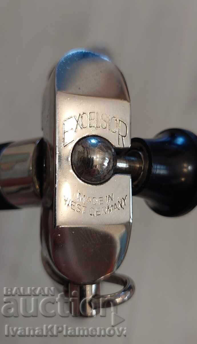 Trepied vintage EXCELSIOR GERMANY cu husă din piele pentru cunoscători - 7