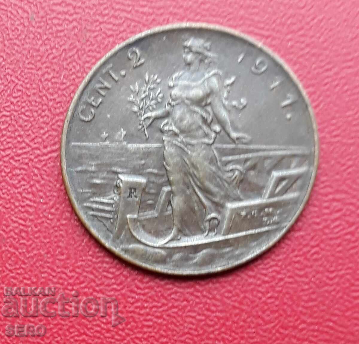 Италия-2 цента 1911